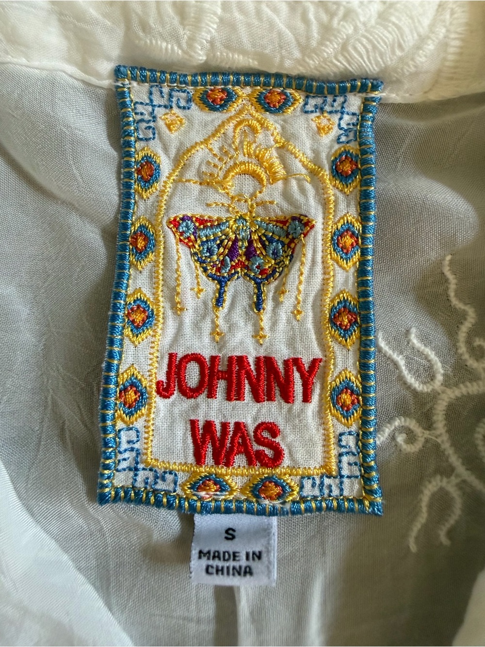 JOHNNY WAS Slim Audrey Button Down White Size Small - Picture 5 of 12